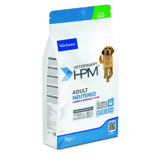 Virbac Hpm Canine Adult Neutered Large Medium Neutered 3Kg, nourriture pour chien