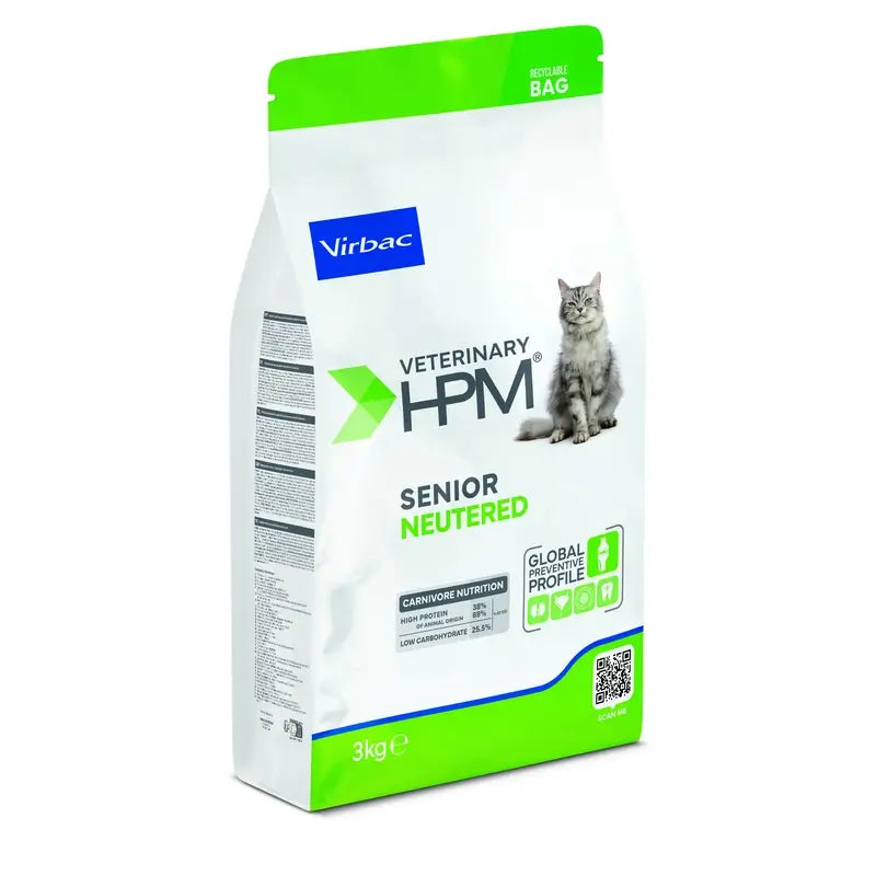 Virbac Hpm Senior Neutered Cat Neutered Cat Food 3 Kg, cat food