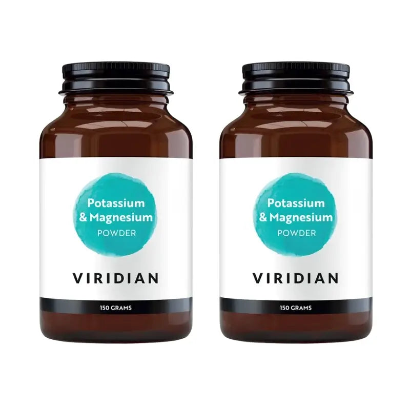 Viridian Citrate de potassium et de magnésium en poudre, 2X150 Gr