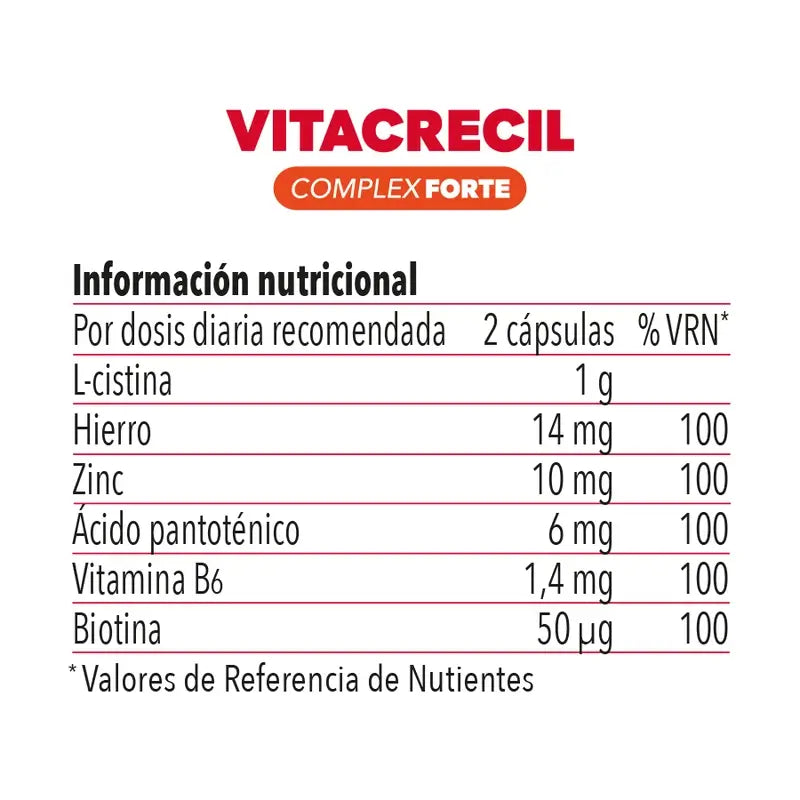 Vitacrecil Complex Forte, Pack 2 x 90 gélules