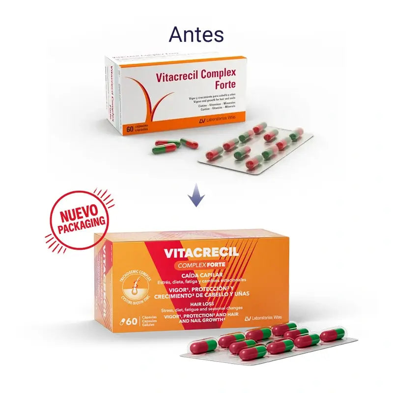 Vitacrecil Complex Forte, Pack 3 x 60 Capsules