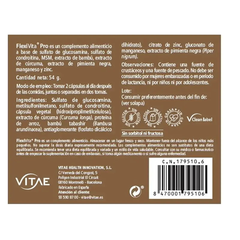 VITAE Flexivita Pro, 60 gélules