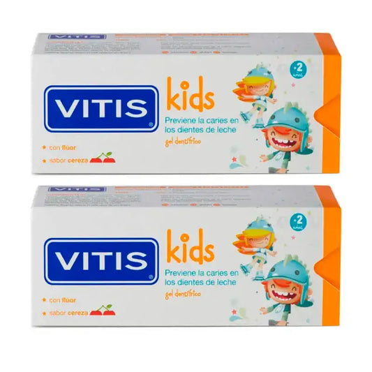 VITIS Kids Dentifrice Gel Pack 2 x 50 ml