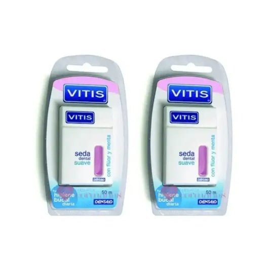 Vitis Mild Fluoride & Mint Toothpaste, 2X50 M