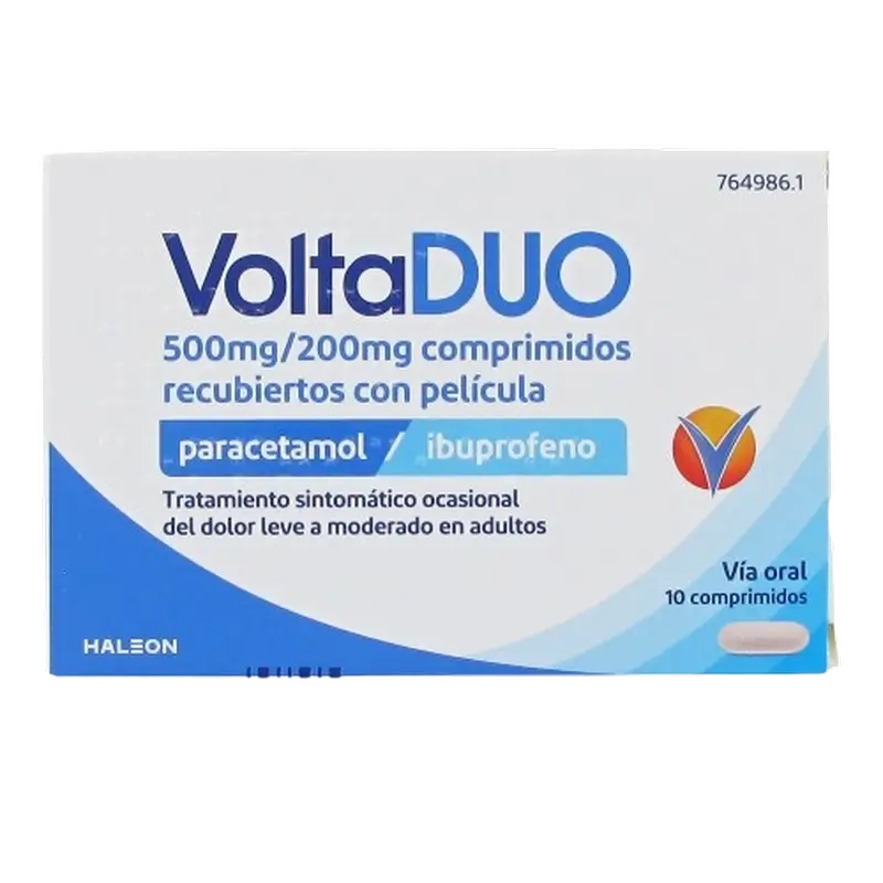 Voltadol Voltaduo 500 Mg/200 Mg, 10 comprimés