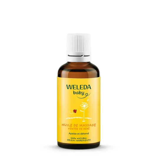 Weleda Huile de massage anti-colique pour le ventre de bébé 50 ml