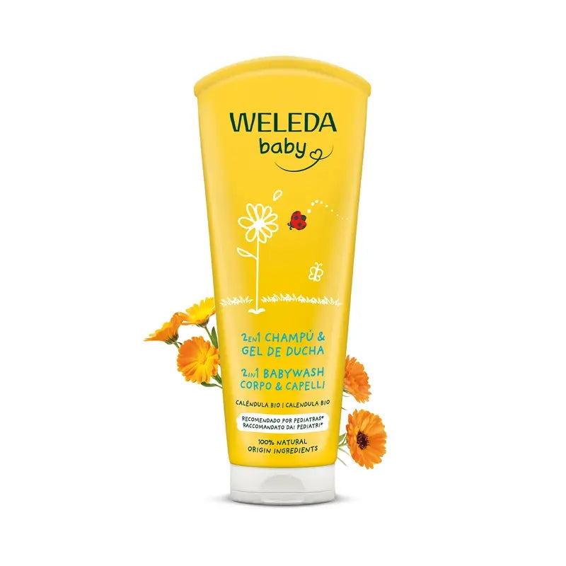 Weleda Baby Shampooing et gel douche au Calendula 200 ml
