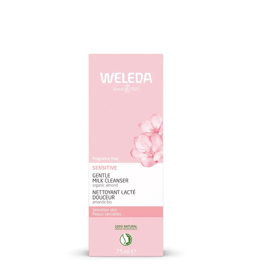 Weleda Lait démaquillant apaisant aux amandes (peau sensible), 75 ml