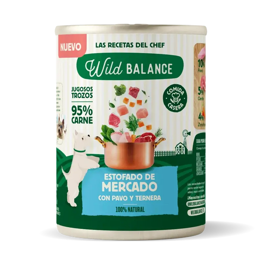 Wild Balance Canned Market Stew With Turkey And Beef For Dogs, 400 grammes