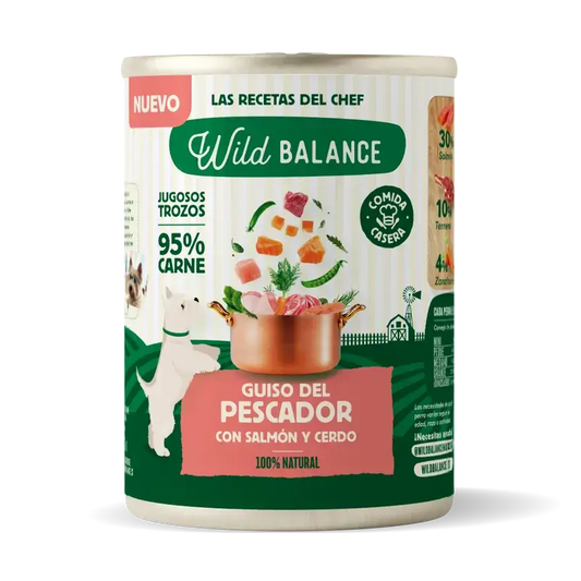 Wild Balance Canned Fisherman's Stew with Salmon, Pork and Vegetables For Dogs, 400 grammes