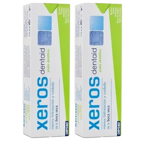 Xeros Dentaid Duplo Dentifrice, 2 x 75 Ml