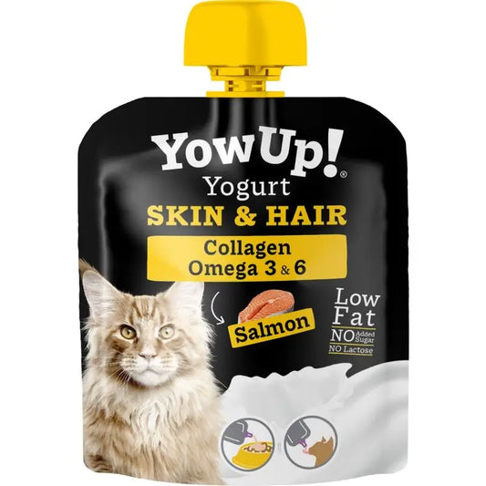 Yow Up Pouch Yogurt Cats Skin&Hair Box 10X85Gr