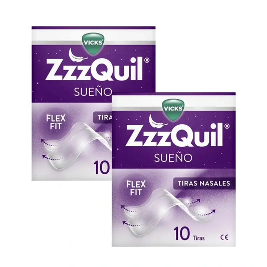 Zzzquil Sleep Nasal Strips, Respirez et dormez mieux, 2X10 Strips