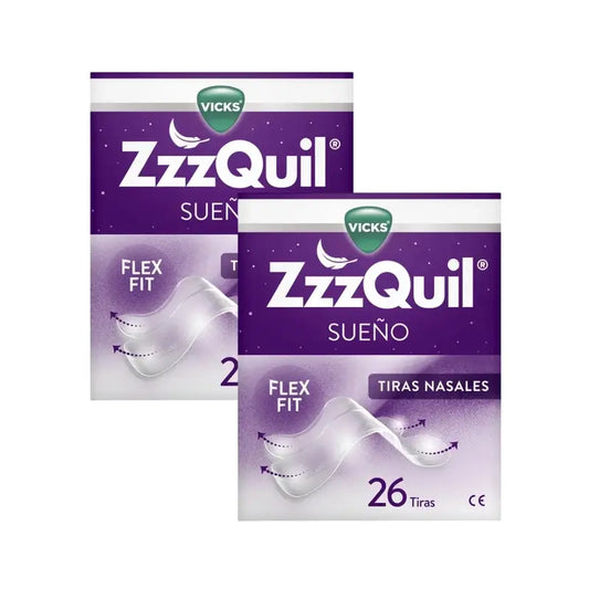 Zzzquil Sleep Nasal Strips, Respirez et dormez mieux, 2X26 Strips